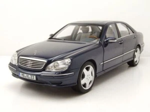 MERCEDES CLASE S S55 AMG W220 2000 Azul Oscuro Metálico a Escala 1:18 Norev - Imagen 1 de 12