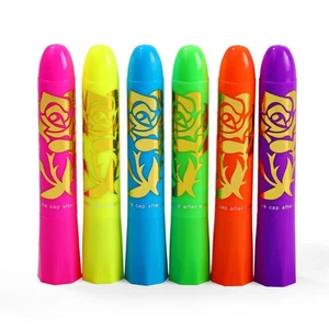 Glow in The Black Light UV Face Paint Crayon Black Light Neon Face & Body Paint - Photo 1/12
