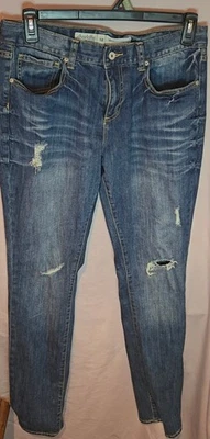 Pantalones de mezclilla ajustados holgados Chrlotte Russe talla 10 Foto 1 de 4