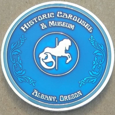Historic Albany Carousel & Museum Geocoin - Activated & Adoptable - TB7C2R2 - Image 1 of 2