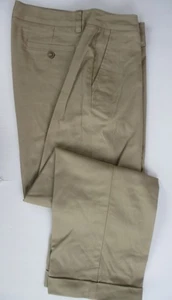 Lands End khaki Schuluniform unifarben vorne schmutzabweisend Hose Damen 8 *NEU* - Bild 1 von 6