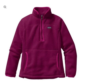 Patagonia Synchilla Marsupial Magenta Youth Size XL (14) Pullover 1/2 Zip Fleece - Picture 1 of 9