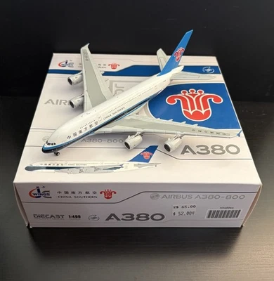 JC Wings 1:400 China Southern Airbus A380 B-6137 JC4CSN0044 Airplane Scale Model - Image 1 of 4