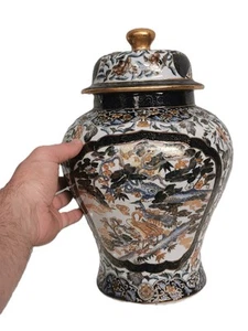 Potiche en Porcelaine de Chine JAPON Décor IMARI . Vase Pot couvert ... - Imagen 1 de 14