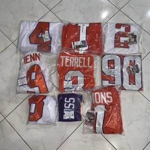 Lot Of 9 Clemson Tigers Signed Football Jerseys FREE SHIPPING - Picture 1 of 4