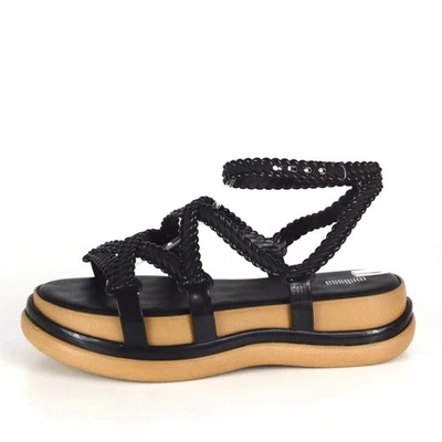 Melissa Women's Black Tan Buzious Strappy Platform Rubber Sandals US 10 - Image 1 of 4