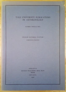 "Ingalik Material Culture" Osgood . Yale Anthropology journal - Picture 1 of 9