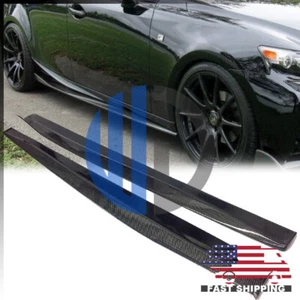 For 2014-2020 Lexus IS200t IS250 IS350 Sedan SE Style Carbon Fiber Sides Skirts - Picture 1 of 2