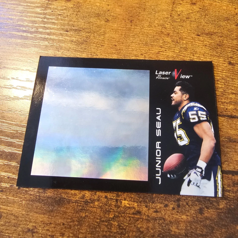 1996 Pinnacle Laser View Gold Junior Seau #15 HOF - Image 1 of 2
