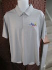 NWT Men's Under Armour Polo Shirt Golf Stripes Large Heat Gear Company Logo
