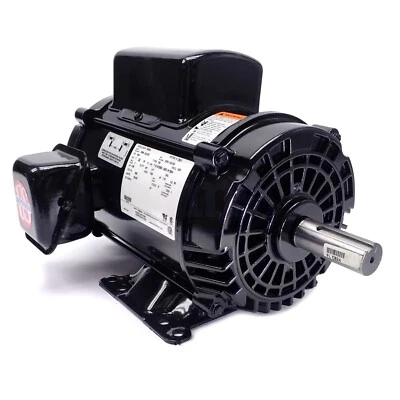D5C2K Nidec 5HP Air Compressor Electric Motor 1800RPM 184T 230VAC 1-Phase, CB24 - Image 1 of 4