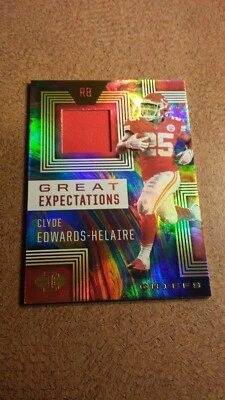 CLYDE EDWARDS- HELAIRE 2020 ILLUSIONS GREAT EXPECTATIONS ROOKIE JERSEY CARD. - Image 1 of 2
