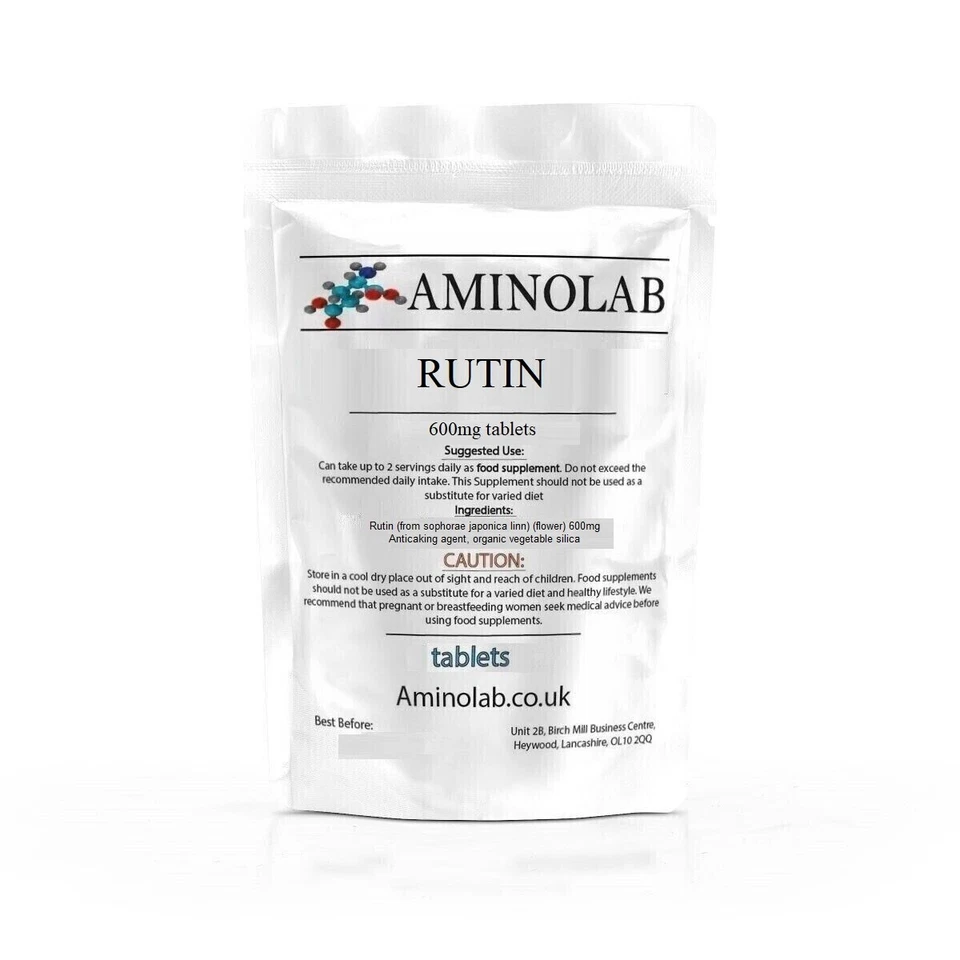 RUTLIN 600MG TABLETS - AMINOLAB - Improves Blood Circulation, Antioxidant