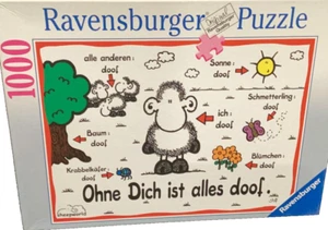 Ravensburger 1000 Teile Sheepworld: Ohne dich ist alles dumm Puzzle - Bild 1 von 2
