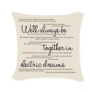 We'll always be together in electric dreams - Liedtext Kissenbezug - Bild 1 von 1