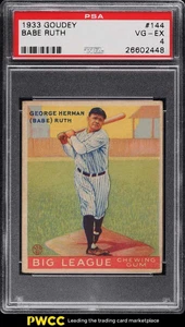 1933 Goudey Babe Ruth #144 PSA 4 VGEX