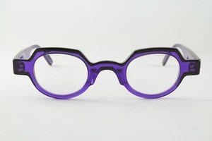 Authentic Anne et Valentin VIVA 1035 39mm Translucent Purple Black Frames France - Picture 1 of 6