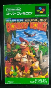 Donkey Kong Country en caja ーSuper Famicom SFCー1994ーSHVC-8XーImportación de Japón - Imagen 1 de 4