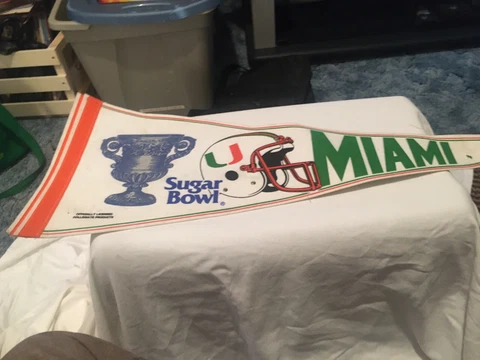Miami Hurricanes Sugar Bowl Champions Pennant NCAA Cover