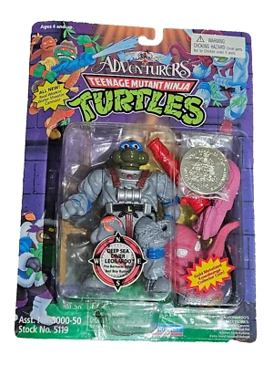 TMNT Ninja Turtles 1994 Deep Sea Diver Leonardo w/ Coin Playmates HIGH GRADE! - Image 1 of 4