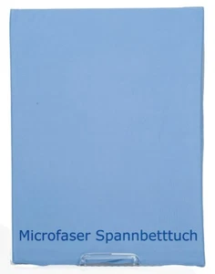 Sábana bajera sábana bajera funda bajera de microfibra Jersey 150x200 azul  - Imagen 1 de 1