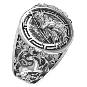 925 Sterling Silver Santa Muerte Ring Skull Jewelry - Picture 1 of 7