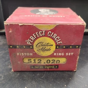 Anillos de pistón círculo perfecto 512,020 1937-1942 Chevy 1928-1929 Graham Flxibl Nuevo de Lote Antiguo - Imagen 1 de 6