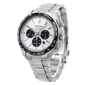 Orologio Cronografo Solare Seiko Selection SBPY165 Bianco Panda Nuovo - Foto 1 di 5