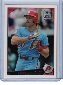 2021 Topps 70th Anniversary Celebration Mike Schmidt 2009 SP Through the Years