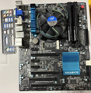 Gigabyte GA-Z77X-UD3H Motherboard + Intel Core i5 3470 3.2GHz + 16GB DDR3-1866 - Picture 1 of 5