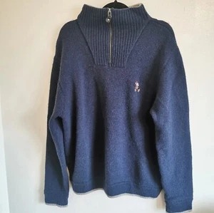 Disney Land Resort Paris Pullover Mickey Wollmischung 1/4 Zip Sweatshirt UNISEX M - Bild 1 von 11