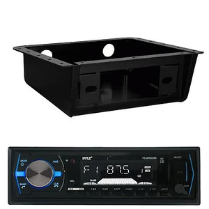 PLMRB29B  Bluetooth USB SD AM FM Receiver, 99-9000 Metra In Dash Housing Kit - Picture 1 of 4