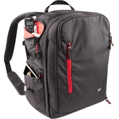 Vivitar DKS-42 Multi-Chamber DSLR Camera Backpack | Black - Image 1 of 4