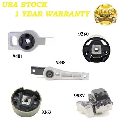 5 PCS FRONT MOTOR & TRANS MOUNT FIT 2009-2016 Volkswagen Tiguan	2.0L - Manual - Image 1 of 4