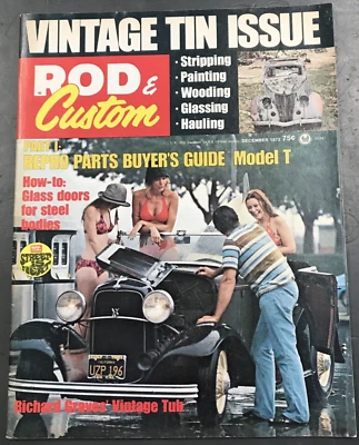 ROD & CUSTOM MAGAZINE DECEMBER 1972 VOL 19 #12 VINTAGE TIN ISSUE VINTAGE VG+ - Image 1 of 3