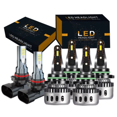 For Ford EXPEDITION 2003 2004 2005 2006 LED Headlight + Fog Light Bulbs 6x Combo - Image 1 of 4