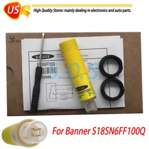 For Banner S18SN6FF100Q Photoelectric Switch Sensor Field Range New In Box - Picture 1 of 5
