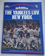 1979 New York Yankees Yearbook Revised Edition - The Yankees Luv New York