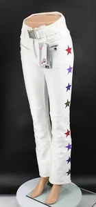 JET SET TIBY DAMEN SKI HOSE STAR GRÖSSE 1 UK S EU 36 WEISS MULTI UVP 880€ AR - Bild 1 von 8