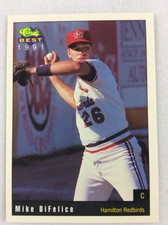 1991 Hamilton Redbirds-Classic BEST Minor League Baseball Card-Mike DiFelice