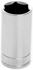 EUROTECH 3/8Dr Individual Tradesman Quality Deep Socket Made in Taiwan 6-19mm - Picture 1 of 6