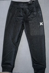 HURLEY H2O-Dri Boys Size 4 Pull On Jogger Sweatpants Black Bottoms only NWT - Picture 1 of 7