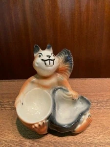 Keramik Eichhörnchen Schmuckschale  - Bild 1 von 8