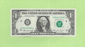 1974 ..UNCIRC $1  H 0481 2565 A  .... 1974  $1  H-A    NICE NOTE        FRN - Picture 1 of 2