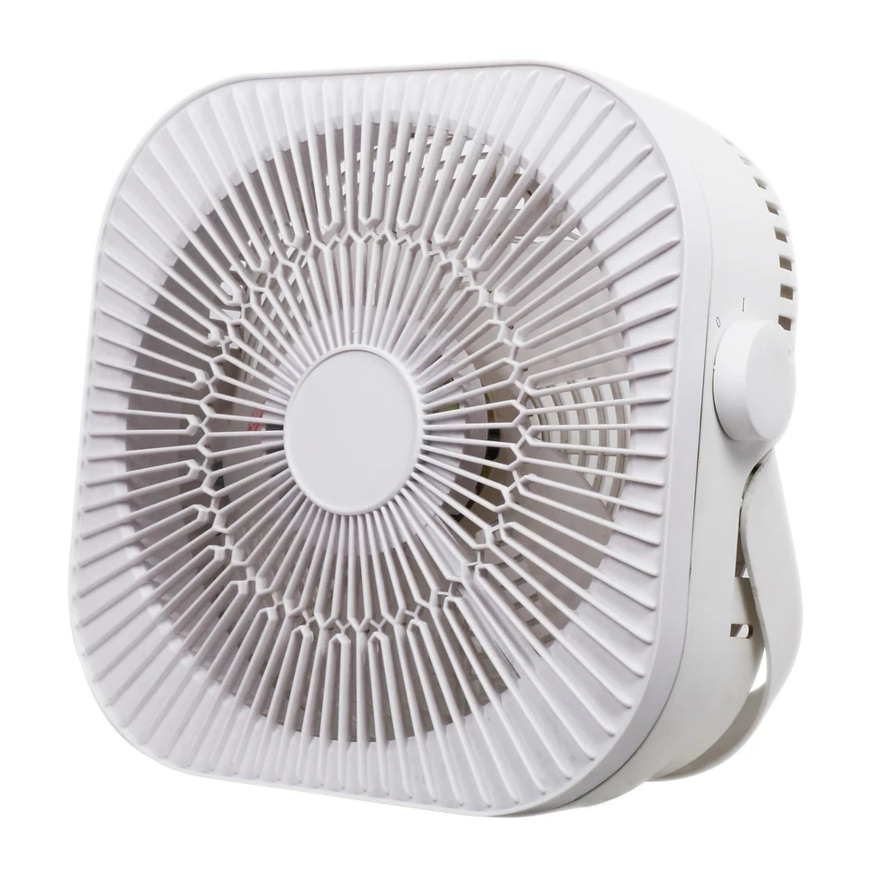 OPTIMUS 12-In. 2-Speed 40-Watt Box Fan White F-1023