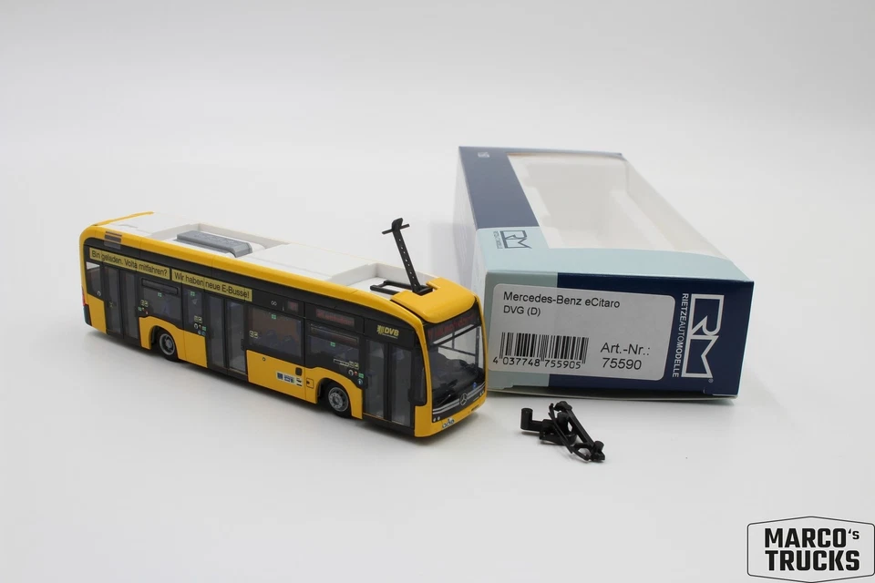 Rietze Mercedes-Benz eCitaro DVB Dresden - No. 75590 - 1:87 /RIN1961 Foto 1 de 1