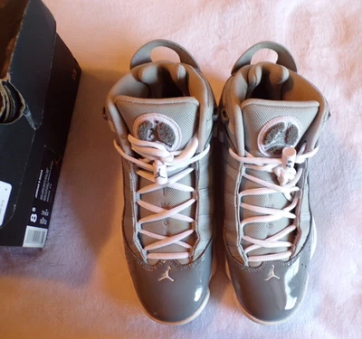 Nike Air Jordan 6 Anillos "Blanco Cool Grey" TALLA 8.5 10/16/18 Usado con caja Foto 1 de 4