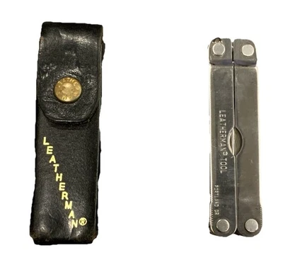 Multiherramienta de acero inoxidable con funda Leatherman TM 1325473 Series original vintage🔥 Foto 1 de 4