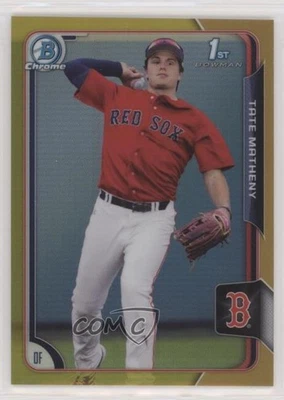 2015 Bowman Draft Chrome Gold Refractor /50 Tate Matheny #89 - Image 1 of 2