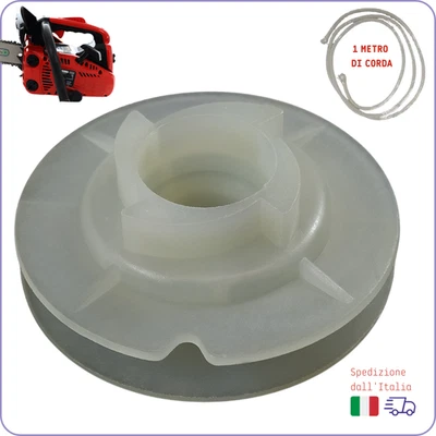 MOTOR RICAMBI ricambi PULEGGIA di AVVIAMENTO a strappo per motosega 2500 25 cc cinese e alpina